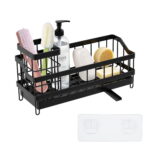 Kitchen Sink Organizer, Sponge Holder, Sink Organizer Rack for Kitchen, Dish Soap Holder