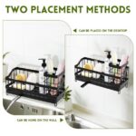 Kitchen Sink Organizer, Sponge Holder, Sink Organizer Rack for Kitchen, Dish Soap Holder