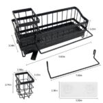 Kitchen Sink Organizer, Sponge Holder, Sink Organizer Rack for Kitchen, Dish Soap Holder