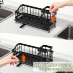 Kitchen Sink Organizer, Sponge Holder, Sink Organizer Rack for Kitchen, Dish Soap Holder
