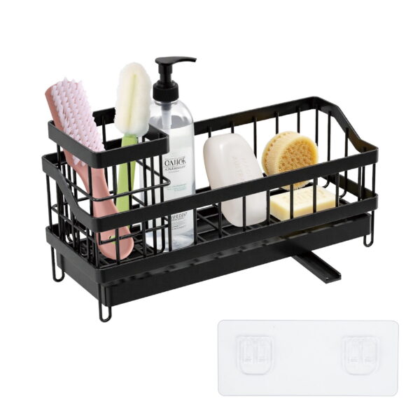 Kitchen Sink Organizer, Sponge Holder, Sink Organizer Rack for Kitchen, Dish Soap Holder