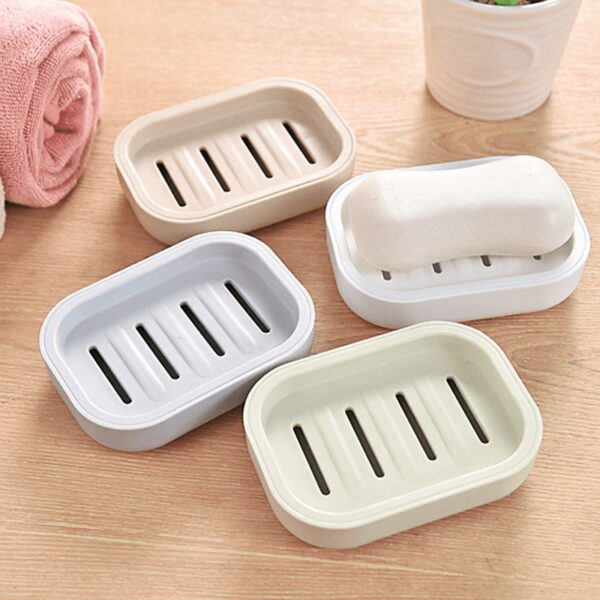 kkbbma under $5 Draining Soap Dishes, Dishwashing Sponge Soap Holder with Water Tray, Keep The Place Dry, Easy to Clean Soap Cases, Suitable for Kitchen, Bathroom, Soap Container