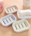 kkbbma under $5 Draining Soap Dishes, Dishwashing Sponge Soap Holder with Water Tray, Keep The Place Dry, Easy to Clean Soap Cases, Suitable for Kitchen, Bathroom, Soap Container