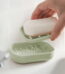 kkbbma under $5 Draining Soap Dishes, Dishwashing Sponge Soap Holder with Water Tray, Keep The Place Dry, Easy to Clean Soap Cases, Suitable for Kitchen, Bathroom, Soap Container