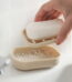 kkbbma under $5 Draining Soap Dishes, Dishwashing Sponge Soap Holder with Water Tray, Keep The Place Dry, Easy to Clean Soap Cases, Suitable for Kitchen, Bathroom, Soap Container