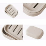 kkbbma under $5 Draining Soap Dishes, Dishwashing Sponge Soap Holder with Water Tray, Keep The Place Dry, Easy to Clean Soap Cases, Suitable for Kitchen, Bathroom, Soap Container
