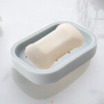 kkbbma under $5 Draining Soap Dishes, Dishwashing Sponge Soap Holder with Water Tray, Keep The Place Dry, Easy to Clean Soap Cases, Suitable for Kitchen, Bathroom, Soap Container