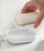 kkbbma under $5 Draining Soap Dishes, Dishwashing Sponge Soap Holder with Water Tray, Keep The Place Dry, Easy to Clean Soap Cases, Suitable for Kitchen, Bathroom, Soap Container