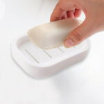 kkbbma under $5 Draining Soap Dishes, Dishwashing Sponge Soap Holder with Water Tray, Keep The Place Dry, Easy to Clean Soap Cases, Suitable for Kitchen, Bathroom, Soap Container