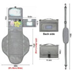 LANNEY Changing Pad, Travel Portable Changing Mat with Shoulder Strap, Shower Gifts for Baby