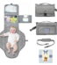 LANNEY Changing Pad, Travel Portable Changing Mat with Shoulder Strap, Shower Gifts for Baby