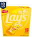 Lay's Classic Potato Snack Chips, 1 oz Bags, 10 Count Multipack