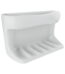 Lenape Recessed White Ceramic Soap Dish with Cloth Holder – Durable Bathroom Wall-Mount Accessory, 4-1/4 x 6-1/4 in