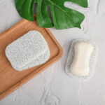 Lierteer 5PCS Shower Soap Bar Saver Lift Holder Dish Sponge Rack Tray Fast Dry Non-Slip