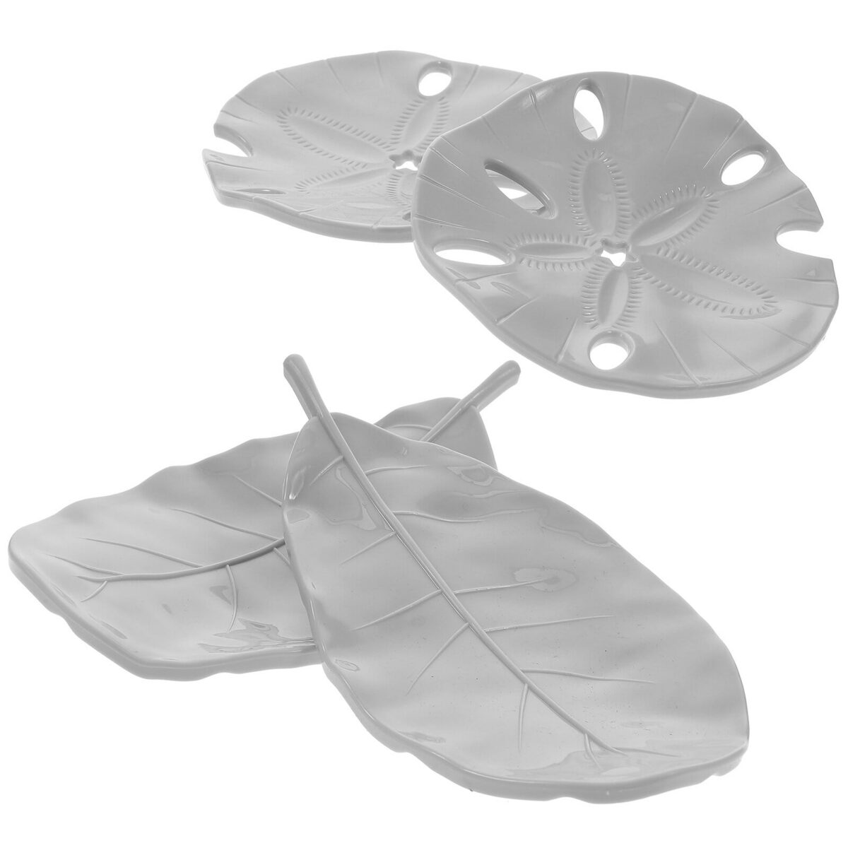 LIFKOME 4pcs Soap Dish Bathroom Soap Dish Decorative Soap Holder Soap Storage Plate for Home