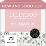 LILLYDOO Baby Diapers Skinfriendly Size 1 (4-11 lbs), 72 Count (Select for More Options)