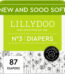 LILLYDOO Baby Diapers Skinfriendly Size 3 (13-22 lbs), 87 Count (Select for More Options)