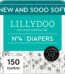 LILLYDOO Baby Diapers Skinfriendly Size 4 (20-31 lbs), 150 Count (Select for More Options)