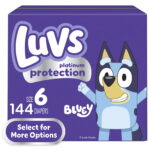 Luvs Platinum Protection Baby Diapers Size 6, 144 Count (Select for More Options)