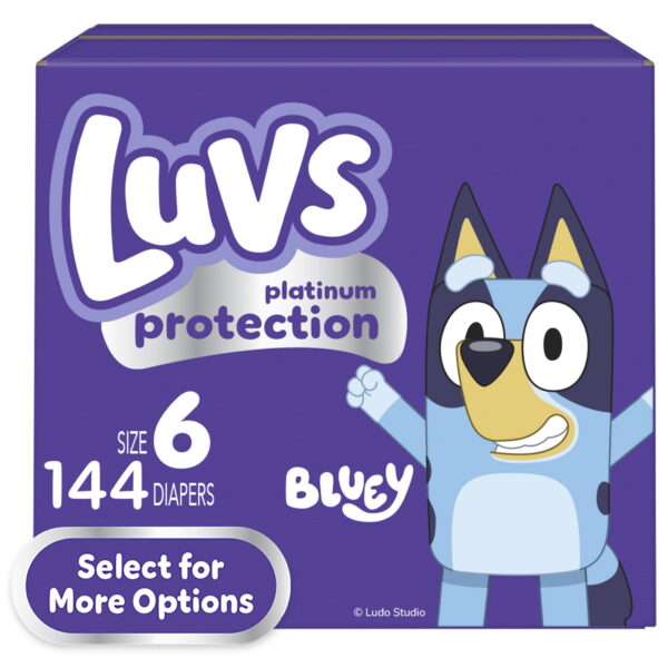 Luvs Platinum Protection Baby Diapers Size 6, 144 Count (Select for More Options)