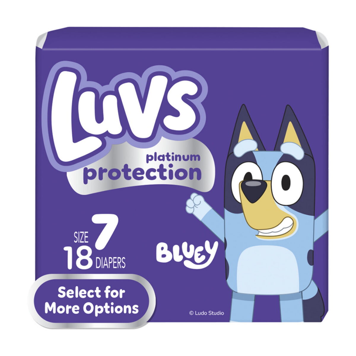 Luvs Platinum Protection Baby Diapers, Size 7 (41+ lbs), 18 Count