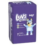 Luvs Platinum Protection Baby Diapers, Size 7 (41+ lbs), 18 Count