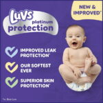 Luvs Platinum Protection Baby Diapers Size Newborn, 38 Count (Select for More Options)