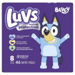 Luvs Platinum Protection Bluey Edition, Disposable Baby Diapers Size 8, 46 Count (Select for More Options)