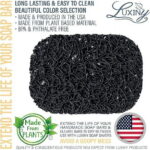 Luxiny American Made Soap Saver for Soap Dish, Shower Soap Holder & Travel Soap Boxes Helps Handmade Soap Last Longer - Made from Plant Based Eco Friendly Bioplastics Black Onyx