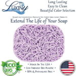 Luxiny American Made Soap Saver, for Soap Dishes & Shower Soap Holders - Helps Handmade Soap Last Longer - Made from Plant Based Environmentally Friendly Bioplastics White - 2 Pack
