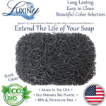 Luxiny American Made Soap Saver for Soap Dishes & Shower Soap Holders - Helps Handmade Soap Last Longer - Made from Plant Based Environmentally Friendly Bioplastics Slate Gray -...