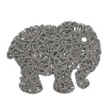Luxiny American Made Soap Saver for Soap Dishes & Shower Soap Holders - Helps Handmade Soap Last Longer - Made from Plant Based Environmentally Friendly Bioplastics Gray Elephant