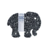 Luxiny American Made Soap Saver for Soap Dishes & Shower Soap Holders - Helps Handmade Soap Last Longer - Made from Plant Based Environmentally Friendly Bioplastics Gray Elephant