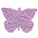 Luxiny American Made Soap Saver for Soap Dishes & Shower Soap Holders - Helps Handmade Soap Last Longer - Made from Plant Based Environmentally Friendly Bioplastics Lilac Butterfly