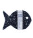 Luxiny American Made Soap Saver for Soap Dishes & Shower Soap Holders - Helps Handmade Soap Last Longer - Made from Plant Based Environmentally Friendly Bioplastics Navy Blue Fish