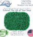 Luxiny American Made Soap Saver for Soap Dishes & Shower Soap Holders - Helps Handmade Soap Last Longer - Made from Plant Based Environmentally Friendly Bioplastics Grass Green...