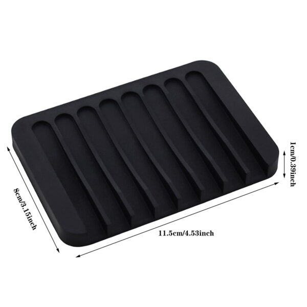 LYCAQL 2PCS Silicone Bathroom Soap Dishes with Drain Spout-Bathroom and Kitchen Sink Organizer,Sponge Holder,Dish Soap Tray Bottle,Cup on Sink or Counter Soap Dispenser Dish...
