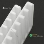 LYCAQL Self Draining Soap Dishes, 2 Pcs Silicone Soap Saver, Waterfall Drainer Soap Holder for Bathroom, Extend Soap Life, Keep Soap Bars Dry Clean & Easy Cleaning (White, Black)
