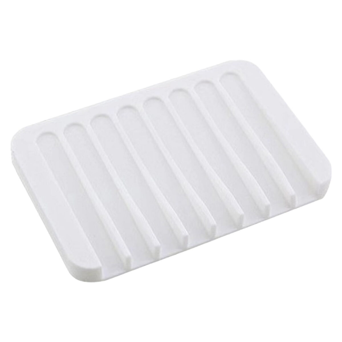 LYCAQL Silicone Bathroom Soap Dishes with Drain Spout-Bathroom and Kitchen Sink Organizer,Sponge Holder,Dish Soap Tray, for Dispenser,Scrubber,Bottle,Cup on Sink or Counter 4.7"*4"