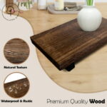 Lyfe Simple Wood Riser for Decor - Rustic Pedestal Stand - Handmade Small Wood Tray - Soap Tray for Kitchen Sink, Dish Soap Tray, Wood Tray for Bathroom, Wooden Stand for...
