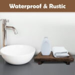 Lyfe Simple Wood Riser for Decor - Rustic Pedestal Stand - Handmade Small Wood Tray - Soap Tray for Kitchen Sink, Dish Soap Tray, Wood Tray for Bathroom, Wooden Stand for...