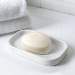 Mainstays Basic Ceramic Soap Dish White