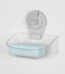 Mainstays Clear Wall-Mounted Suction Soap Dish, Easy to Install Soap Holder, No Tools