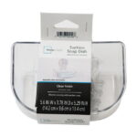 Mainstays Clear Wall-Mounted Suction Soap Dish, Easy to Install Soap Holder, No Tools