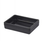 Mainstays Frosted Black Plastic Soap Dish