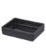 Mainstays Frosted Black Plastic Soap Dish