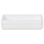 Mainstays Frosted White Plastic Soap Dish