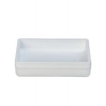 Mainstays Frosted White Plastic Soap Dish