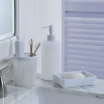 Mainstays Frosted White Plastic Soap Dish