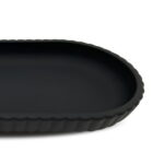 Mainstays Rubberized Plastic Ribbed Accessory Tray, Black